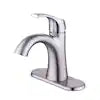 Glacier Bay Arnette Single Handle Single Hole Bathroom Faucet in Brushed Nickel